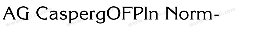 AG CaspergOFPln Norm字体转换